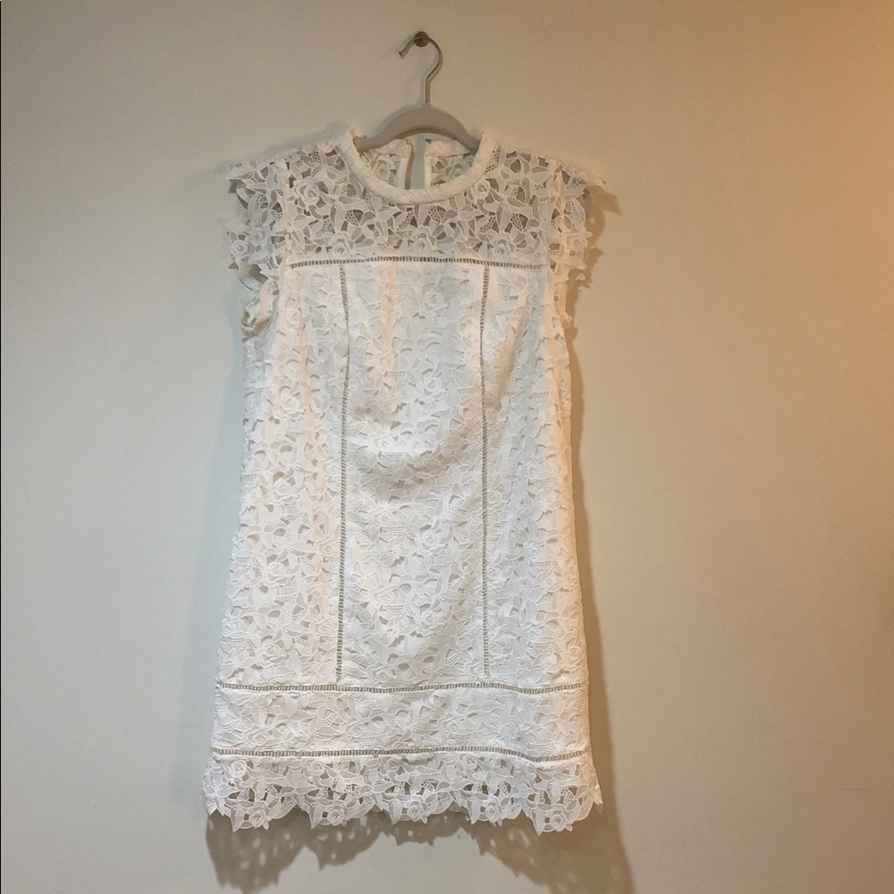Vineyard Vines White Lace Mini Dress